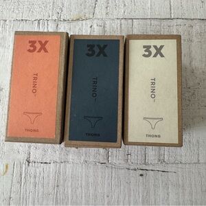 Allbirds Trino Thong NEW size 3X Lot of 3 Malibu Storm Wheat Merino Wool Blend